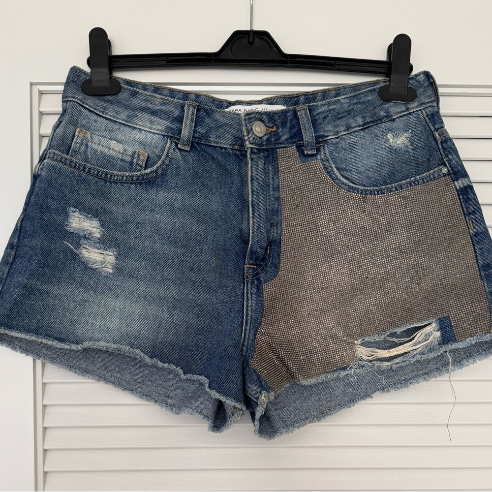 Zara rhinestones shorts